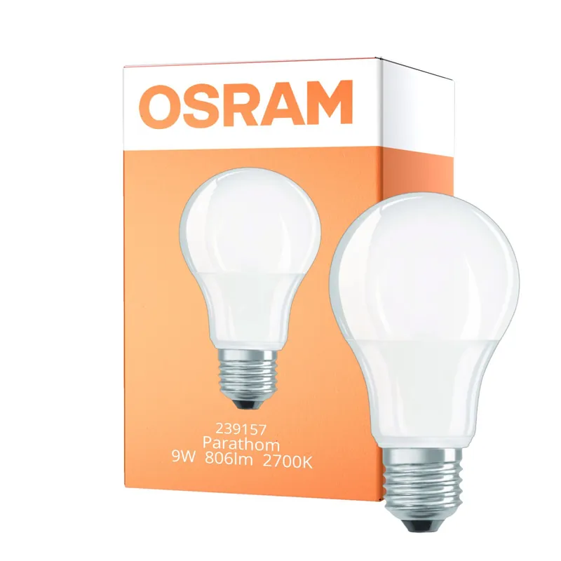 Garantía De Devolución De Dinero Osram Parathom Classic LED E27 Pera Mate 9W 806lm - 827 Luz muy Cálida | Regulable - Reemplazo 60W