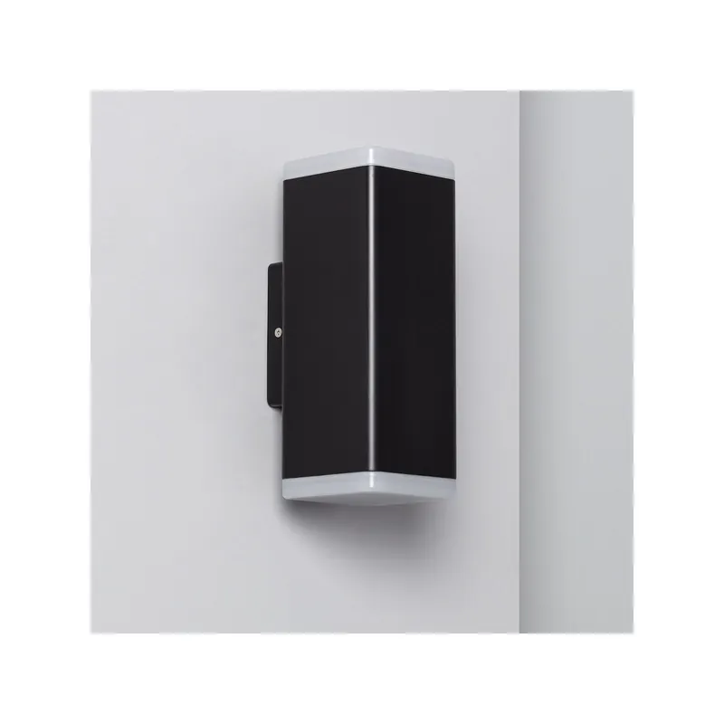 Envío Inmediato Luz de pared Montadas en superficie Bulkhead LED Miseno Iluminación doble cara SMD2835 12W 500lm 4000K IP54 Negro | Blanco Frio