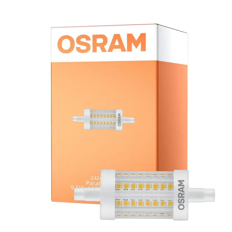 Osram Parathom Line LED R7s 78mm 9.5W 1055lm- 827 Luz muy Cálida | Regulable - Reemplazo 75W Favorito De Clientes