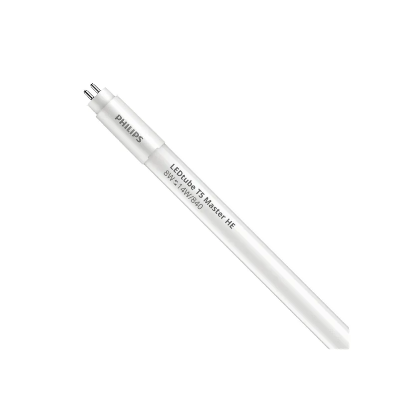 Última Oportunidad Philips Tubo LED T5 MASTER (Mains AC) High Efficiency 8W 1050lm - 840 Blanco Frio | 55cm - Reemplazo 14W