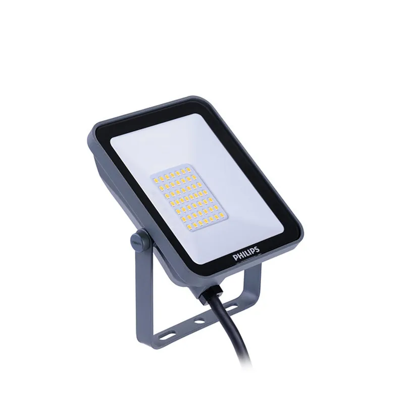 Philips Proyector LED Ledinaire BVP164 Gris 20W 2200lm 110D - 830 Luz Cálida | IP65 Simétrico Marca Reconocida