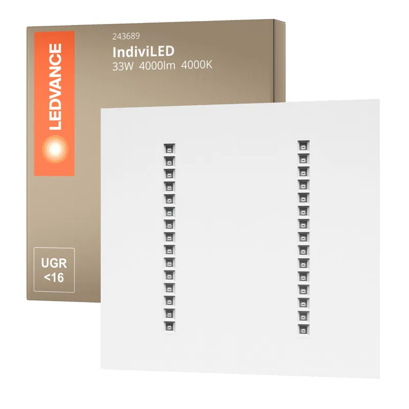 Ledvance Panel LED IndiviLED 33W 4000lm - 840 Blanco Frio | 60x60cm - UGR <16 - Dali Regulable Certificado