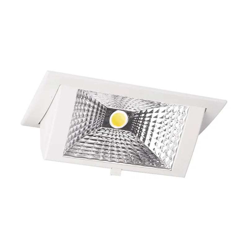 Pago Seguro Downlight LED Wallwasher Wally Medio Blanco 27W 3700lm 78x100D - 830 Luz Cálida - 238x145mm