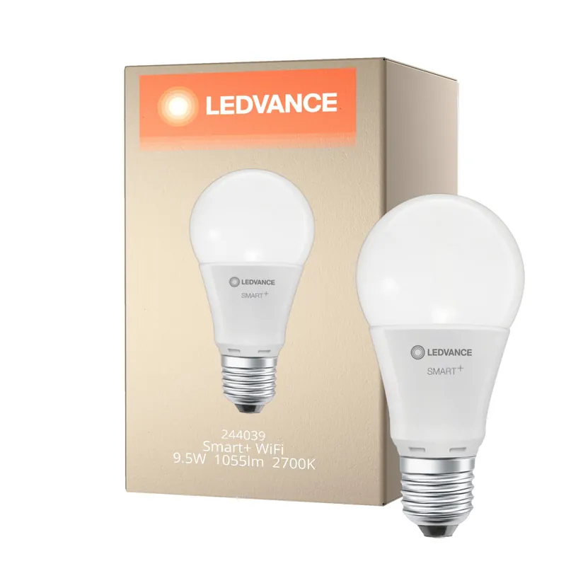 Venta Final Ledvance Smart+ Wifi E27 Pera Classic 9.5W 1055lm - 827 Luz muy Cálida | Regulable - Reemplazo 75W