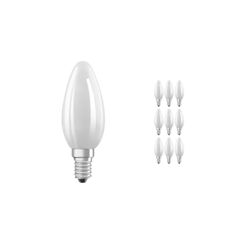 Barato Multipack 10x Ledvance Classic LED E14 Vela Mate 5.5W 806lm - 827 Luz muy Cálida | Regulable - Reemplazo 60W