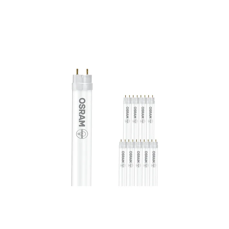 Multipack 10x Osram Tubo LED T8 SubstiTUBE Value (EM/Mains) Standard Output 15W 1800lm - 865 Luz de Día | 120cm - Reemplazo 36W Disponible Ahora
