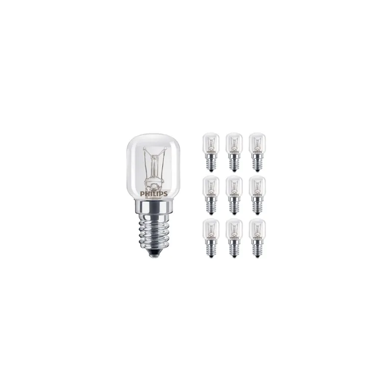 Multipack 10x Philips SpecialtyBulbo Appliances 26W E14 230V Clara Regulable | Horno Última Versión