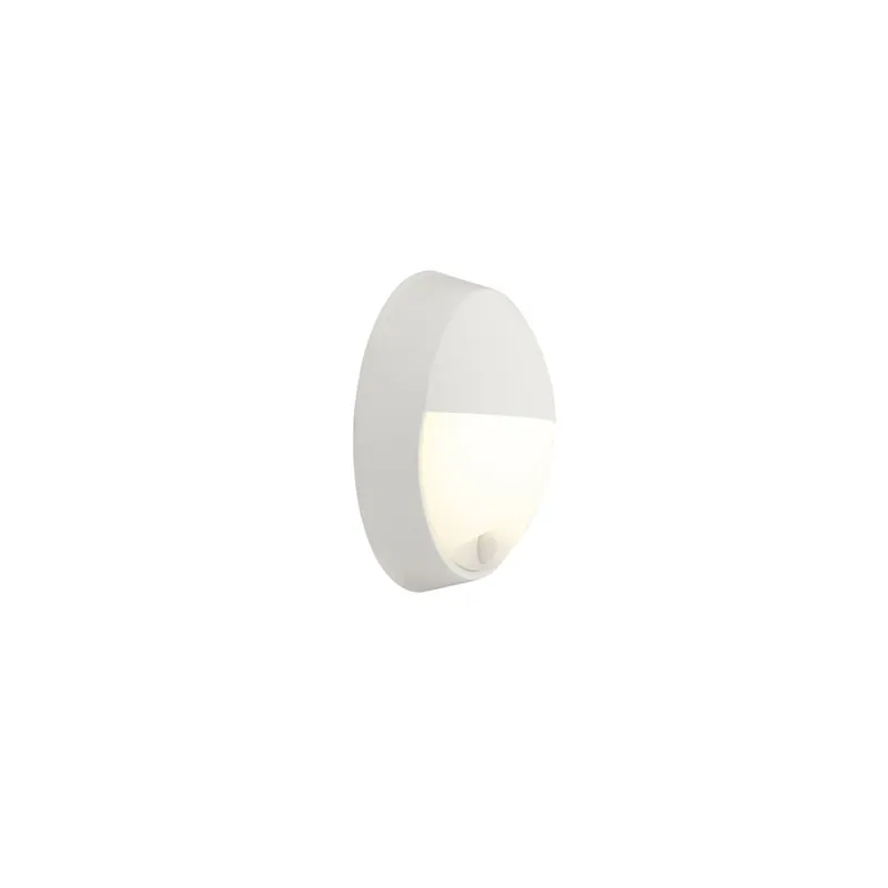 Ansell Plafón LED Techo/Pared Helder Circular Párpado Blanco 12.5W 1058lm - 830-840-865 CCT | 215mm - IP54 - Sensor de movimiento y luz Ordena Ya