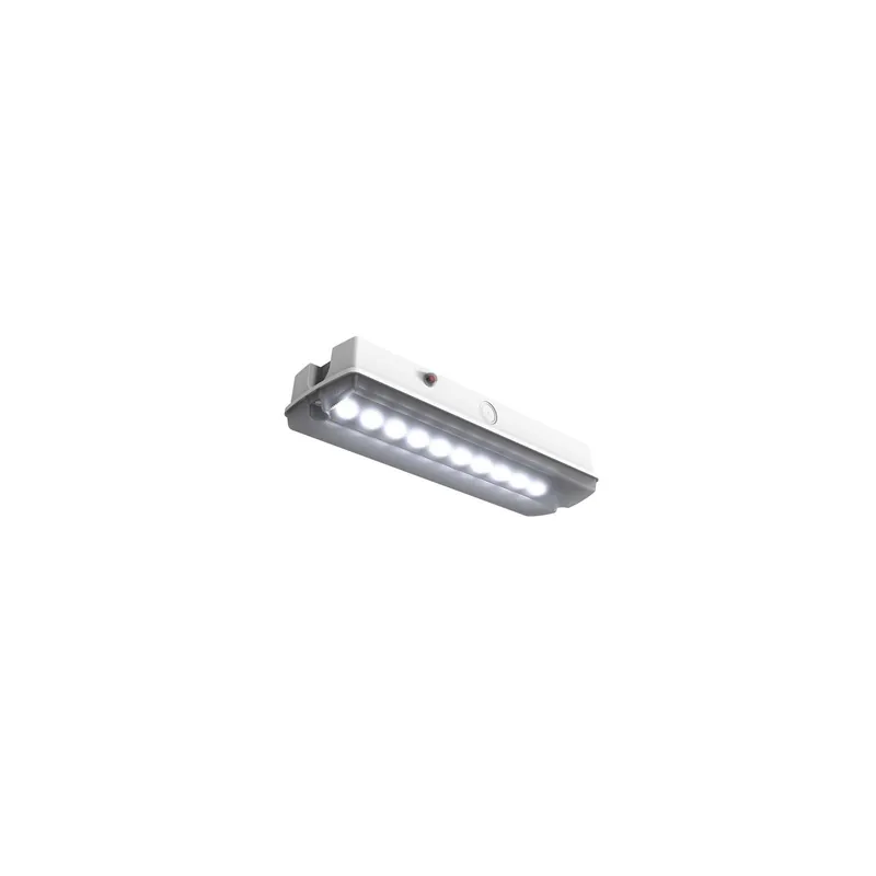 Económico Ansell LED Portal Bulkhead Emegency Guardian 3W 173lm - 865 Luz De Día | IP65 - Autocomprobación - 18m Visible A Una Distancia De