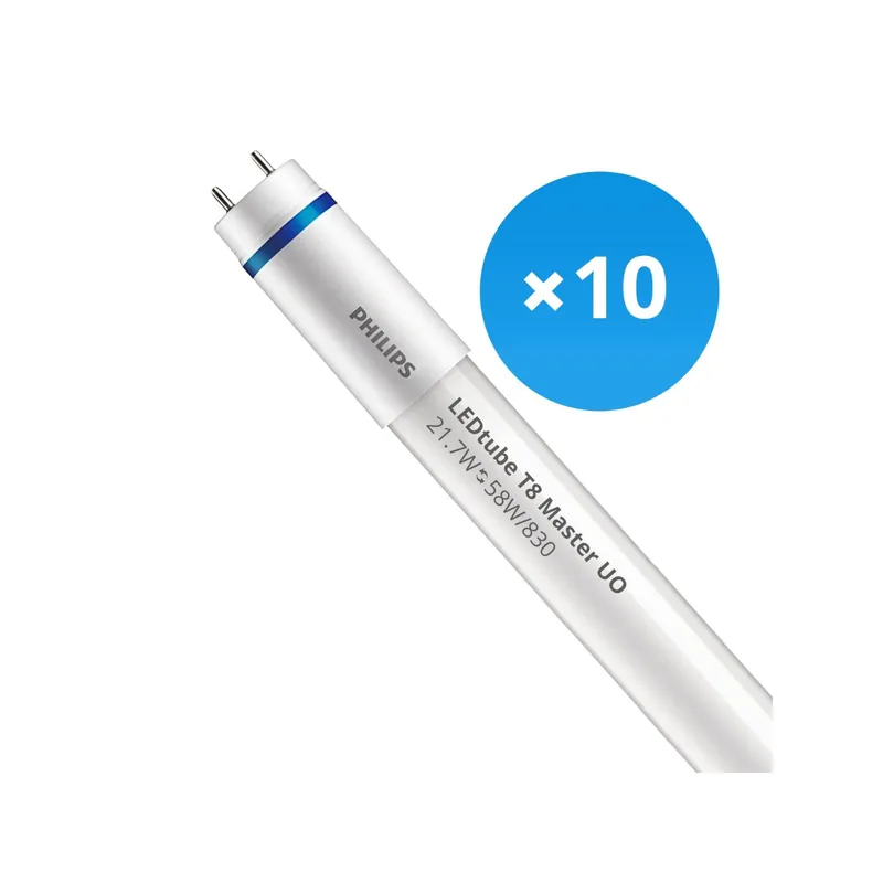 Multipack 10x Philips Tubo LED T8 MASTER (EM/Mains) Ultra Output 21.7W 3400lm - 830 Luz Cálida | 150cm - Reemplazo 58W Oferta