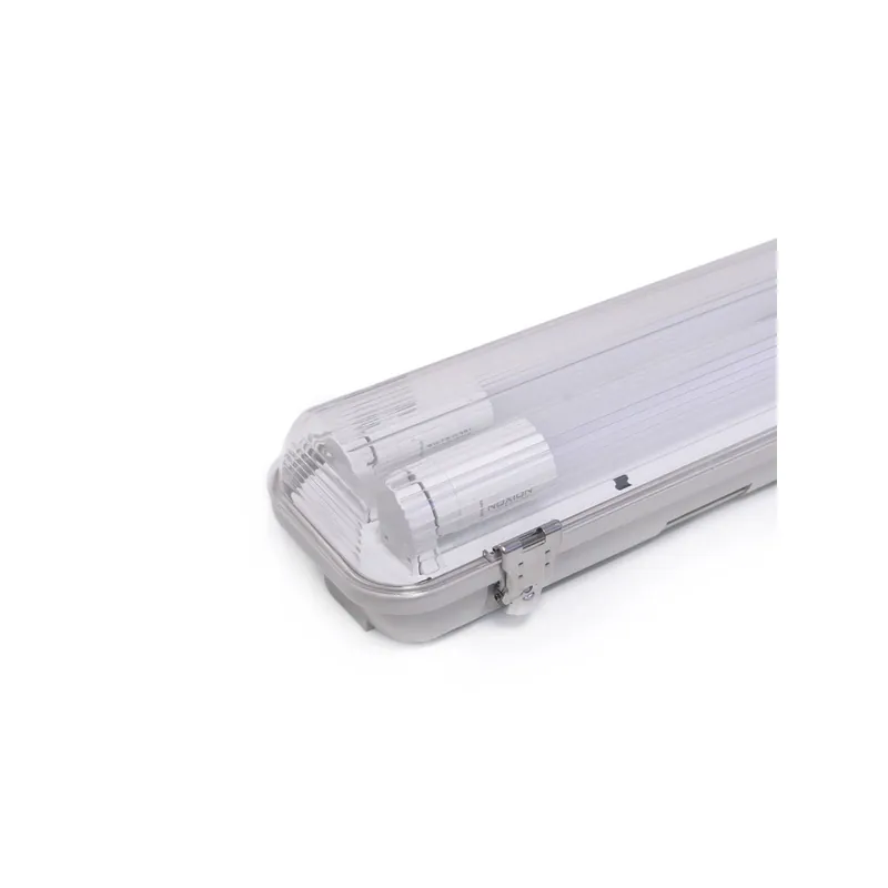 Favorito De Clientes Noxion Pantalla LED Estanca Alojamiento Poseidon V2.0 incl. 2x Noxion Tubo LED T8 Standard Output 19W 2x2300lm - 840 Blanco Frio | 150cm