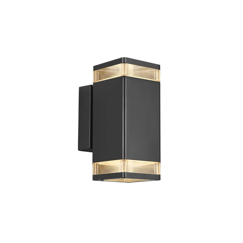 Nordlux Elm Luz De Pared Aluminium Negro | IP44 - Apta para 2x GU10 Oferta De Temporada