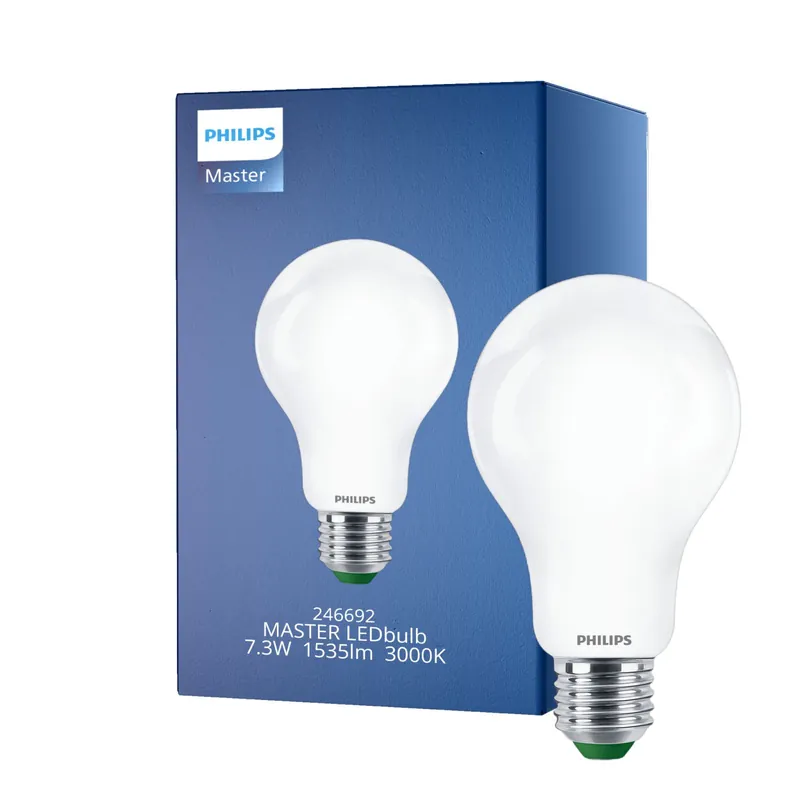 Philips MASTER LED Bulbo E27 Pera Mate 7.3W 1535lm - 830 Luz Cálida | Reemplazo 100W Disponible Ahora