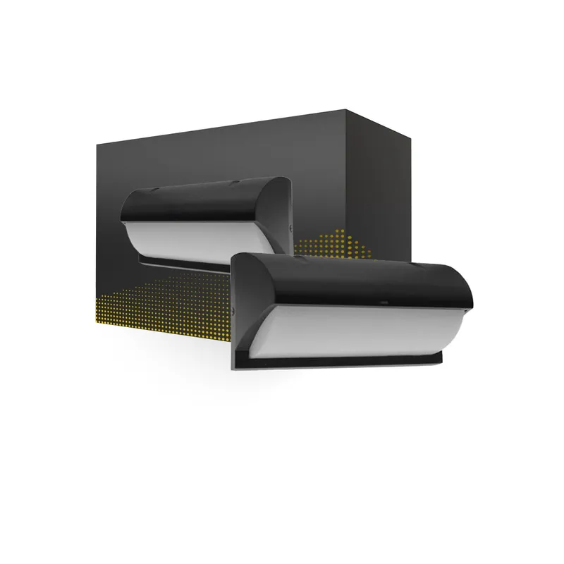 Bright Choice Plafón LED Techo/Pared Negro 12W 1200lm - 840 Blanco Frio | IP54 Promoción Exclusiva