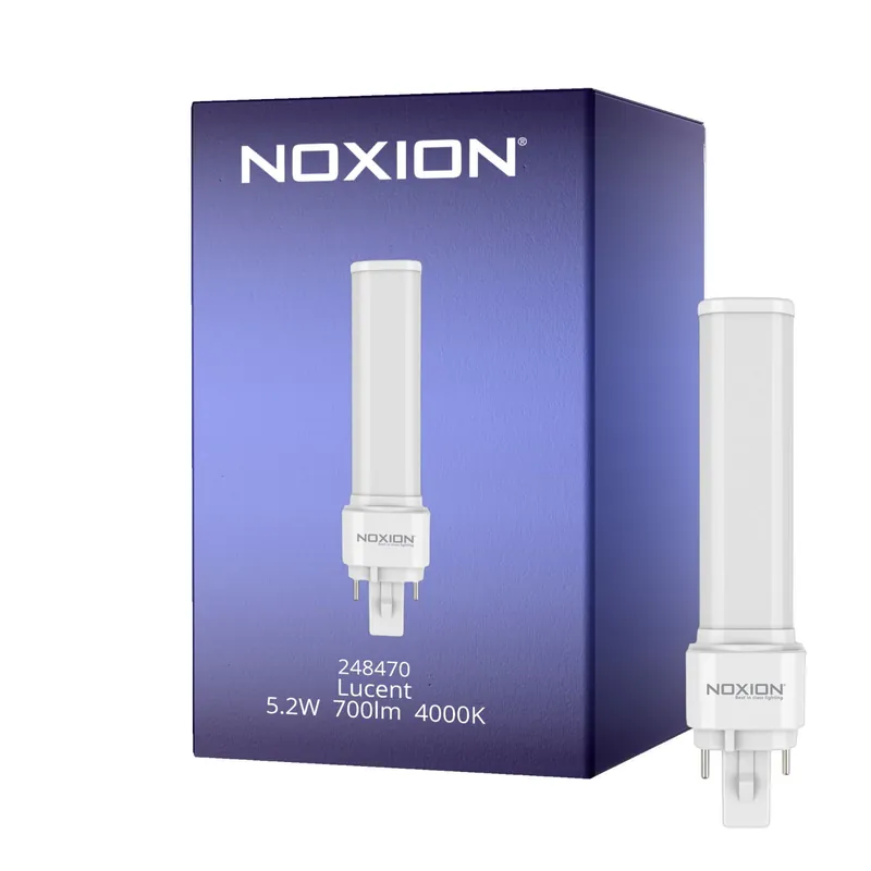 Económico Noxion Lucent PL-C LED 5.2W - 840 Blanco Frio | 2-Pines - Reemplazo 18W