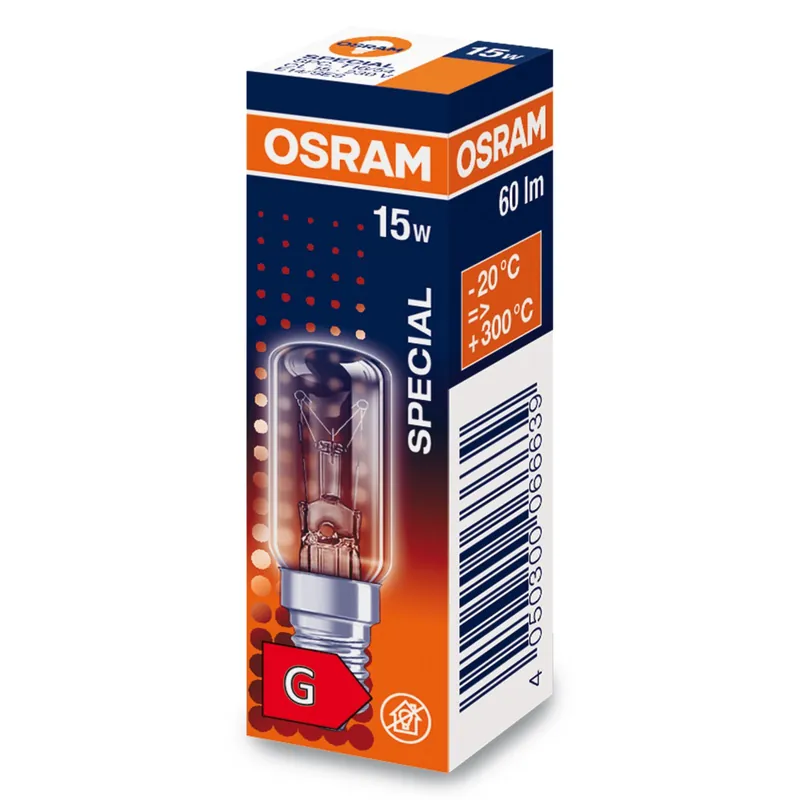 Marca Reconocida Osram E14 Special Horno T 15W - 927 Luz Muy Cálida
