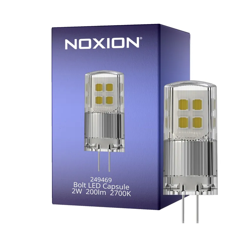 Noxion Bolt LED Capsule G4 2W 200lm - 827 Luz Muy Cálida | Regulable - Reemplazo 21W Alta Calidad