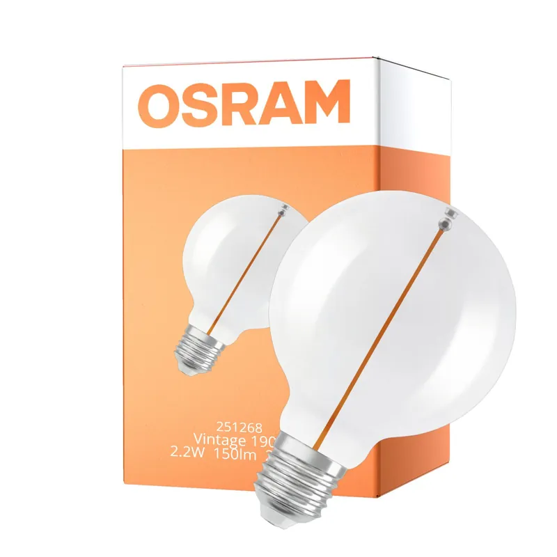 Osram Vintage 1906 LED E27 Special Con Filamento Clara 2.2W Pera150lm - 827 Luz Muy Cálida | Reemplazo 15W Mejor Precio