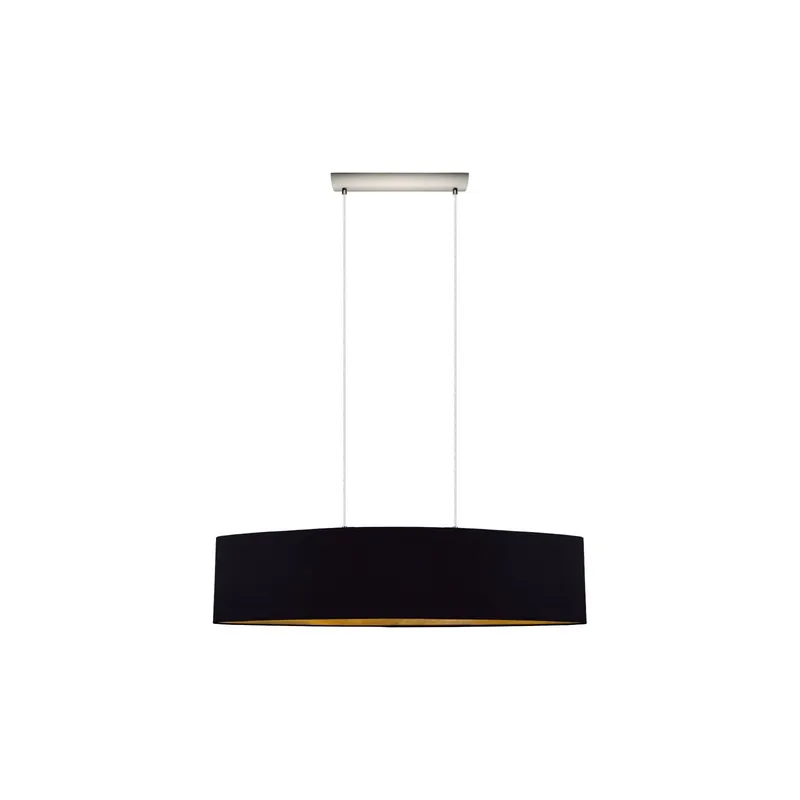 Eglo Colgante De Luz Maserlo Acero Níquel Satinado | Apta para 2x E27 Stock Limitado