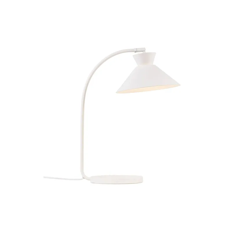 Garantía De Devolución De Dinero Nordlux Lámpara De Mesa Dial Metal Blanco | E27
