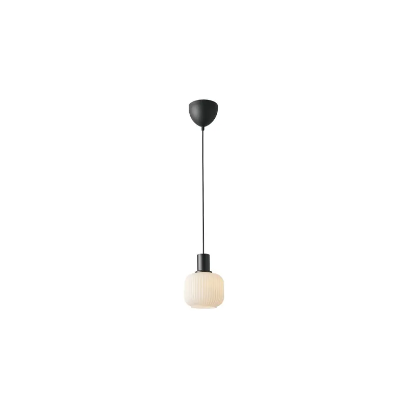 Última Oportunidad Nordlux Milford Mini Negro Colgante De Luz Vidrio Negro | Apta para 1x E27