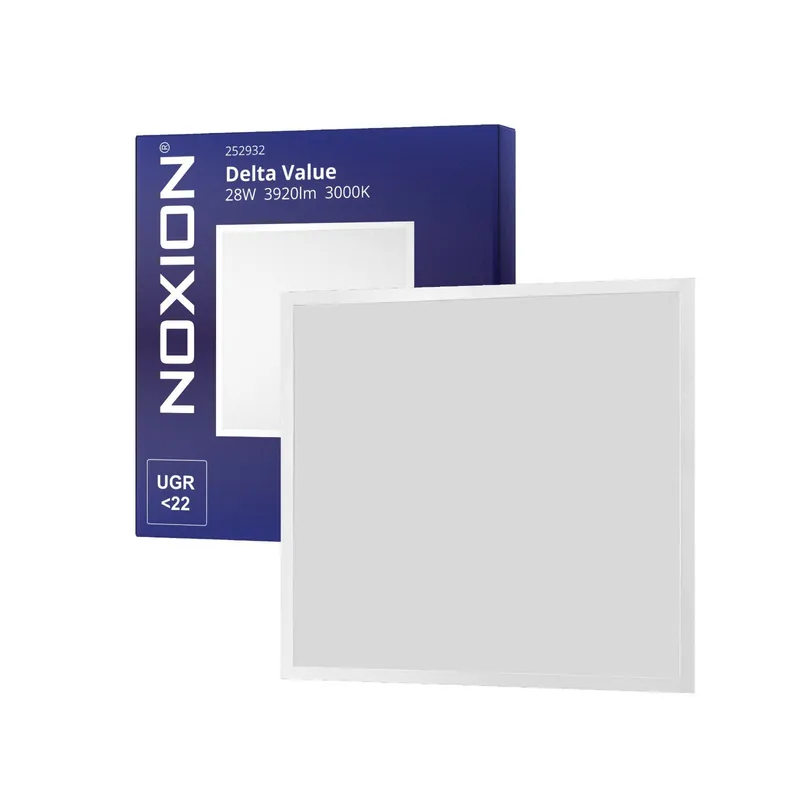 Noxion Panel LED Delta Value V5 Backlit 28W 3920lm 830/840 CCT | 60x60cm - < 22 - Philips Driver A Buen Precio