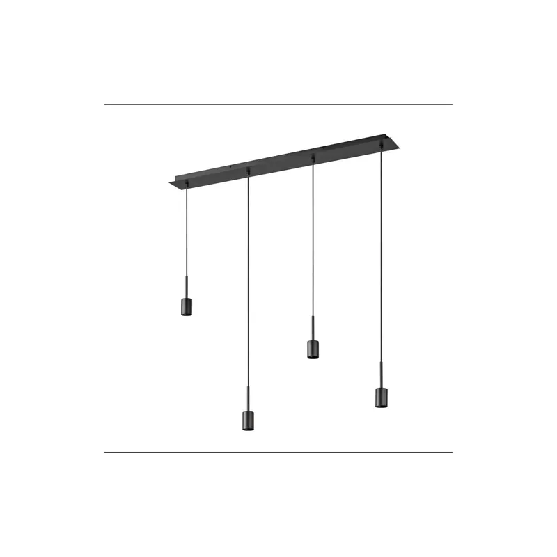 Venta Final Osram Colgante De Luz Decor Needle Linear Oscuro Gris | Apta para 4x E27