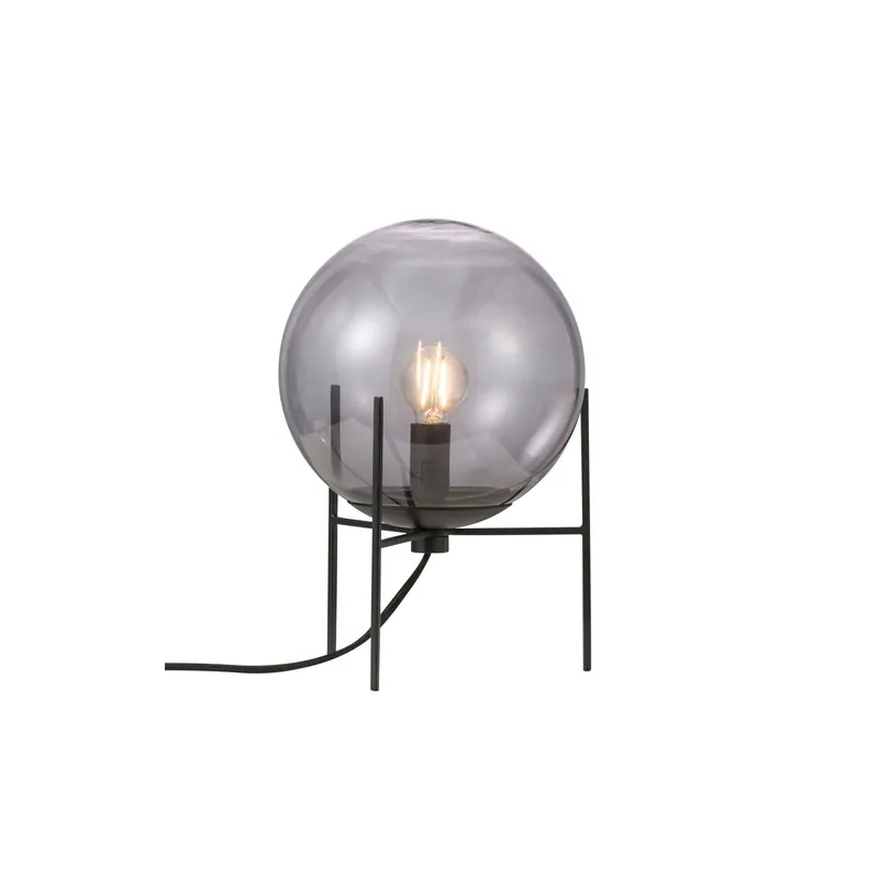 Nordlux Lámpara De Mesa Alton 20 Vidrio y Metal Negro | Apta para 1x E14 Más Vendido
