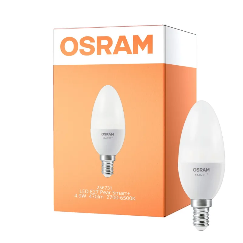 Bestseller Osram Smart+ Mateer Classic LED E14 Vela Mate 4.9W 470lm - 827-865 Ajustable Blanco | Regulable - Reemplazo 40W
