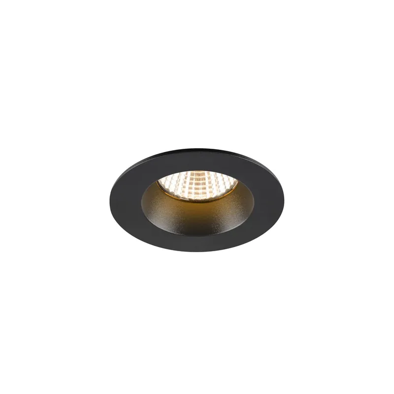 Últimas Unidades SLV New Tria 68 Foco Aluminium Negro Esférica 8.3W 460lm 38D - 927 Luz Muy Cálida | Recorte 68mm - Mejor Reproducción De Color - Regulable