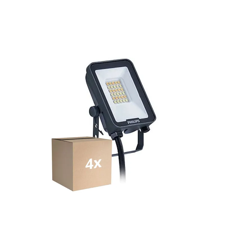 Multipack 4x Philips Proyector LED Ledinaire BVP167 10W 1200lm 110D - 830-840-865 CCT | IP65 - Simétrico No Te Lo Pierdas