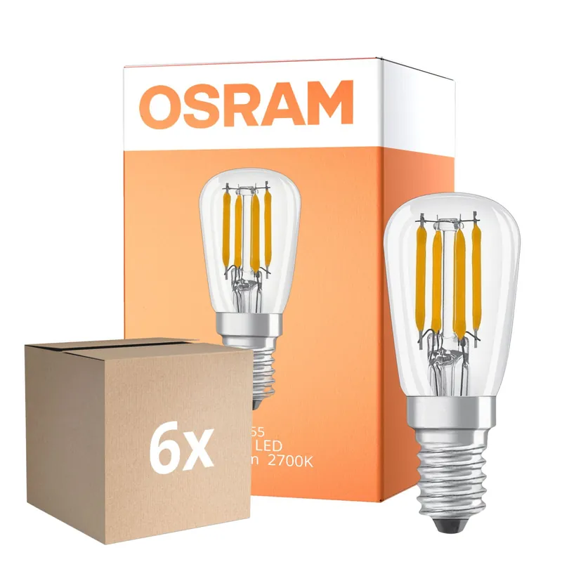 Multipack 6x Osram LED Special E14 Tubular Bulbo T26 Con Filamento Clara 2.8W 250lm - 827 Luz Muy Cálida | Regulable - Reemplazo 25W Compra Hoy