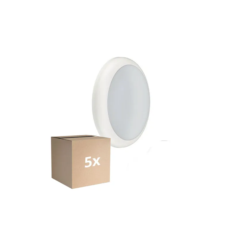 Multipack 5x Philips Plafón LED Techo/Pared Ledinaire WL070V Gen 2 Blanco 17W 1700lm - 830-840 CCT | 300mm - IP65 Precio De Oferta