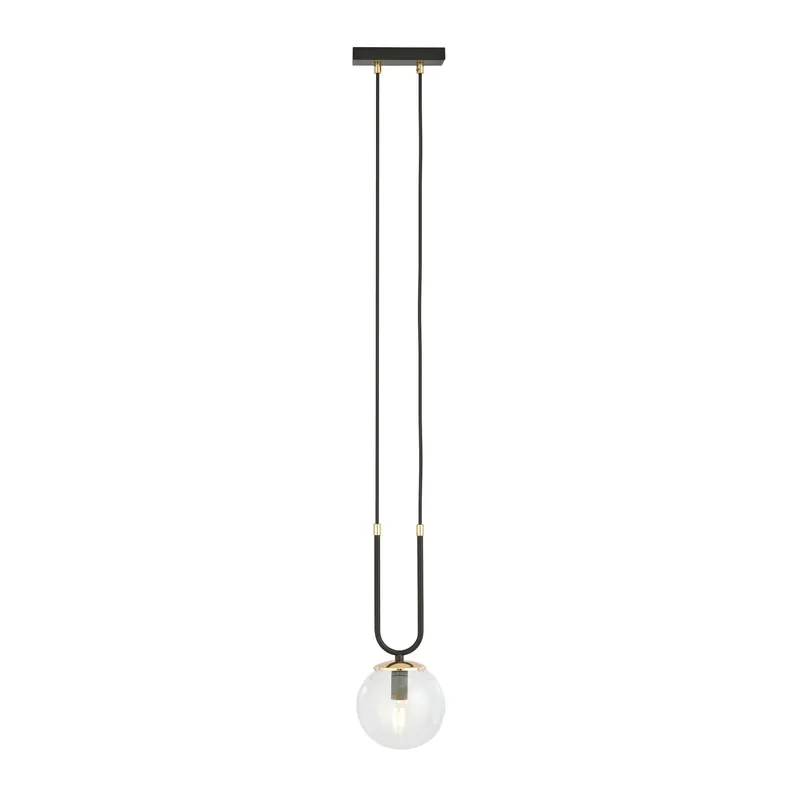 A Buen Precio Emibig Colgante De Luz Glam Acero Negro | Apta para 1x E14 - Max 10W