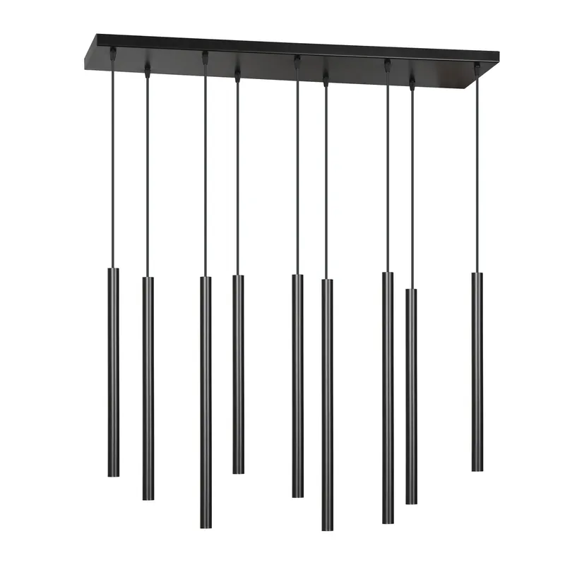 Emibig Colgante De Luz Selter Acero Negro | Apta para 9x G9 - Max 8W Oferta Especial