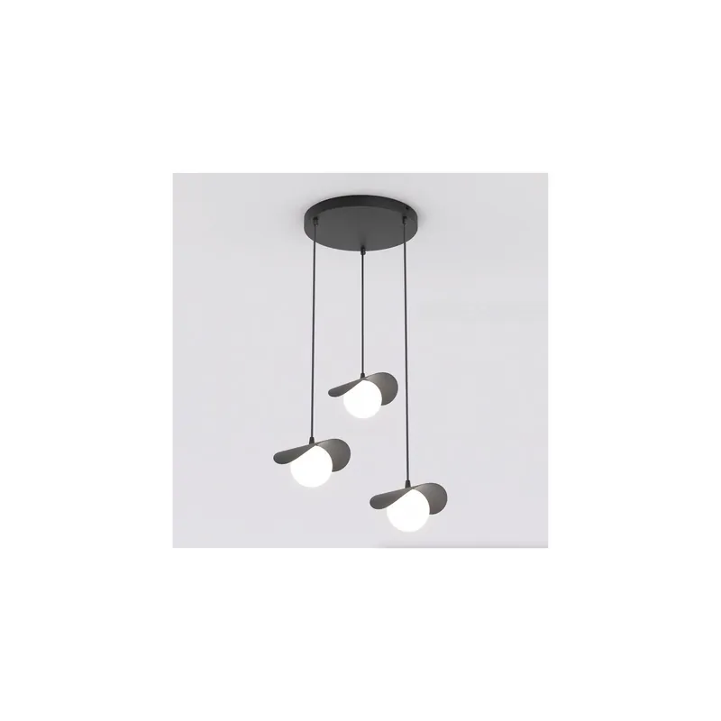 Venta Final Emibig Colgante De Luz Ritual Acero Negro | Apta para 3x G9 - Max 8W