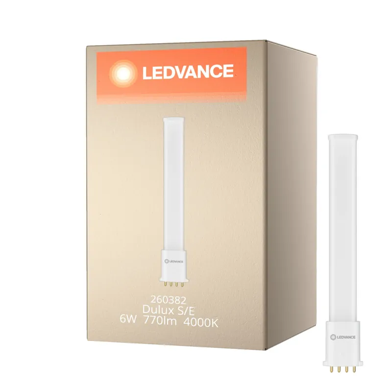 Última Oportunidad Ledvance Dulux-S/E LED Mains Value 6W 770lm - 840 Blanco Frio | Reemplazo 11W