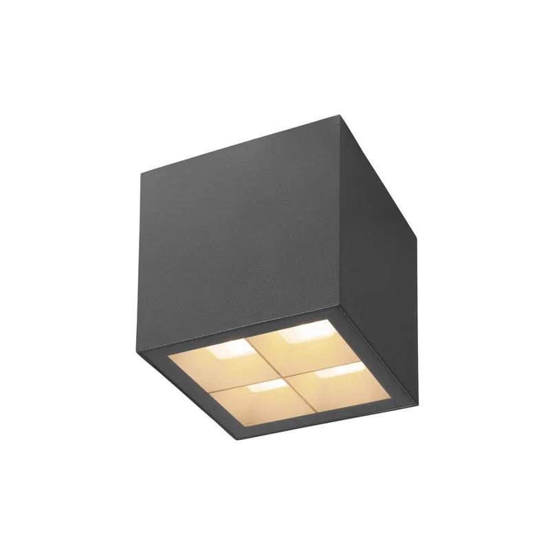 SLV Cube Aluminium Antracita 15W 2200lm - 827-830 CCT | Regulable Imprescindible (Must-Have)