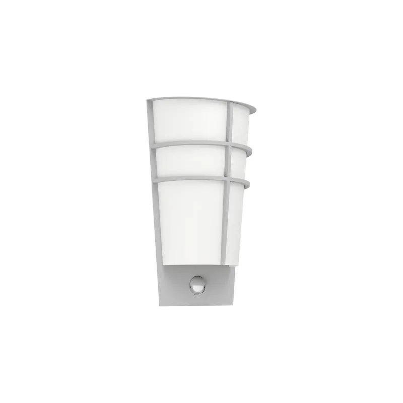 A Buen Precio Eglo Luz De Pared Breganzo 1 Acero Plata 2W 230lm - 830 Luz Cálida | IP44 - Sensor de Movimiento y Luz