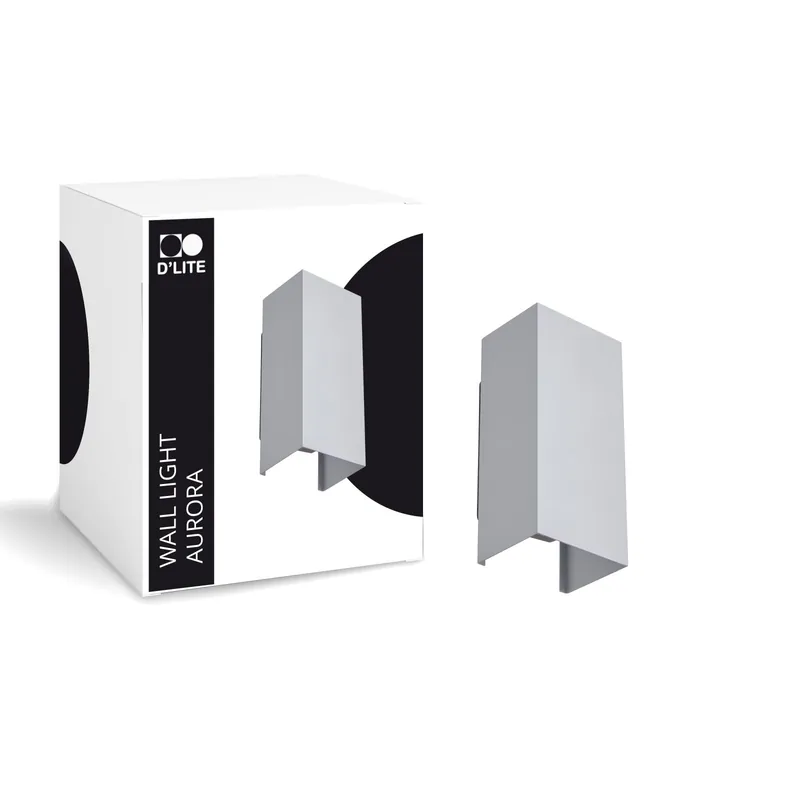 A Buen Precio D'Lite Luz De Pared Aurora Plata Up & Down 6.5W 500lm - 830-840 CCT | IP54