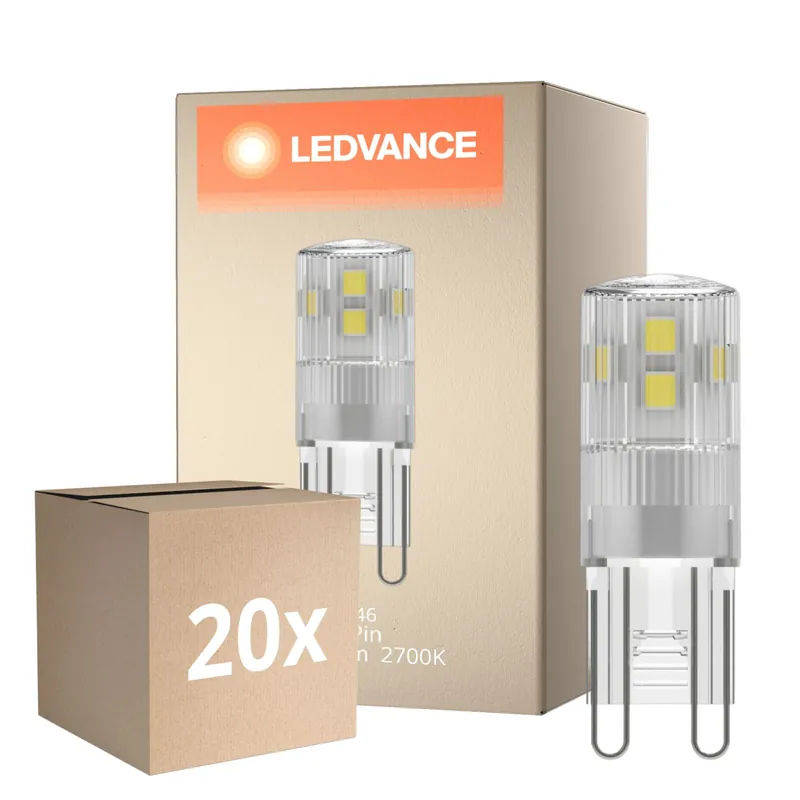 Rebajas Multipack 20x Ledvance Performance LED Capsule Clara G9 1.9W 200lm - 827 Luz Muy Cálida | Reemplazo 20W