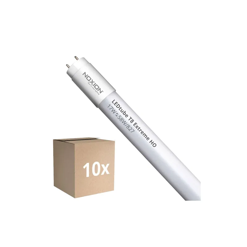 Multipack 10x Noxion Tubo LED T8 Avant Extreme (EM/Mains) High Output 16.5W 2650lm - 827 Luz Muy Cálida | 150cm - Reemplazo 58W Marca Reconocida