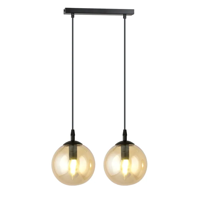 Emibig Colgante De Luz Cosmo Acero Negro | Apta para 2x E14 - Max 10W Envío Inmediato