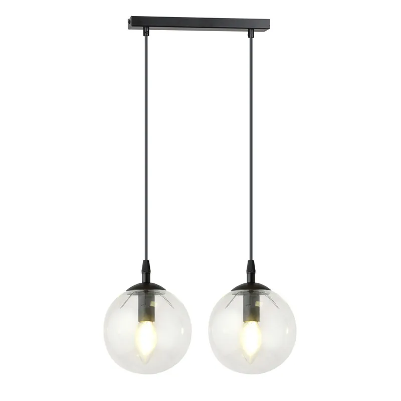 Emibig Colgante De Luz Cosmo Acero Negro | Apta para 2x E14 - Max 10W Envío Inmediato