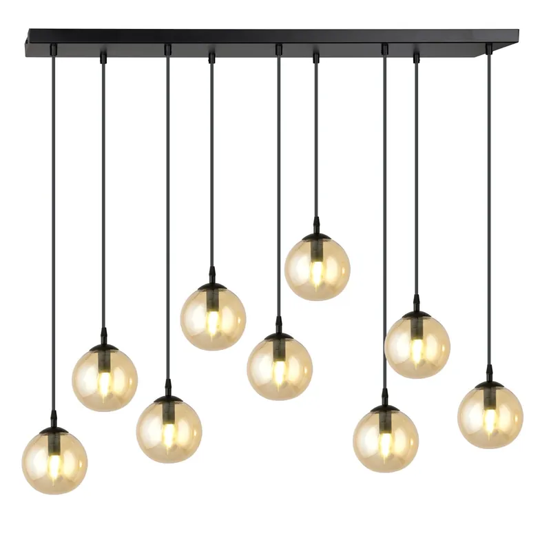 Bestseller Emibig Colgante De Luz Cosmo Acero Negro | Apta para 9x E14 - Max 10W