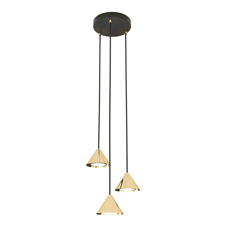 Emibig Colgante De Luz Elit Acero Oro | Apta para 3x GX53 - Max 10W Ordenar Ahora Mismo