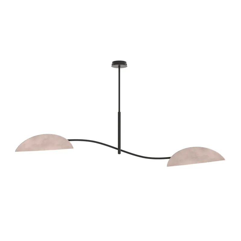 Emibig Luz de techo Lotus Acero Negro | Apta para 2x E14 - Max 10W Última Versión