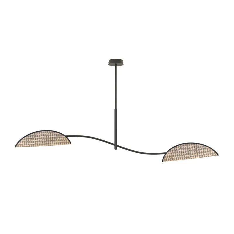 Emibig Luz de techo Lotus Acero Negro | Apta para 2x E14 - Max 10W Oferta Flash