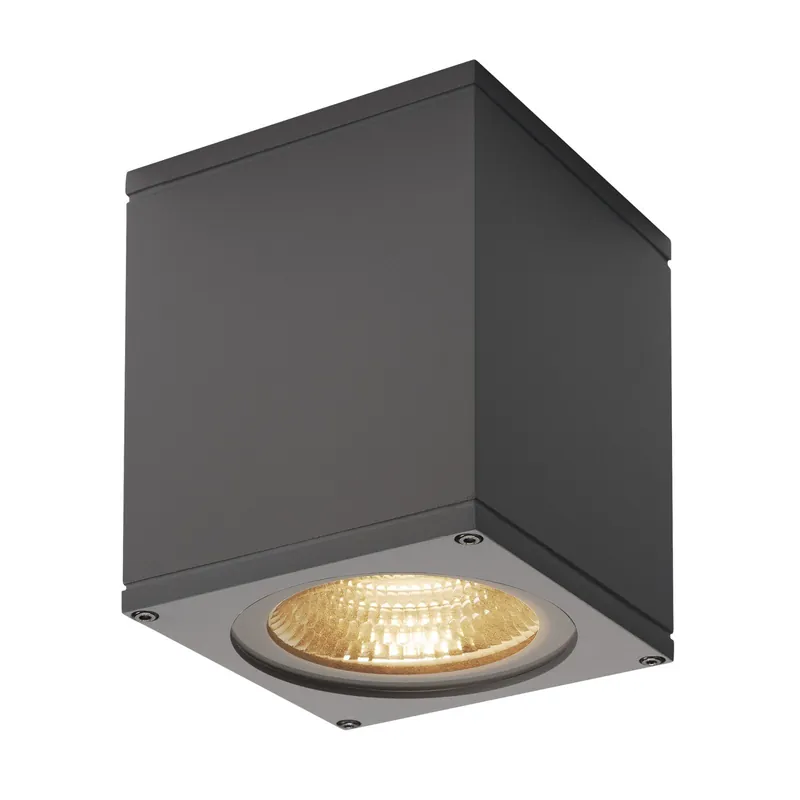 Garantía De Devolución De Dinero SLV Big Theo Luz De Pared Aluminium Antracita 21W 2000lm - 830 Luz Cálida | Al Aire Libre - IP44