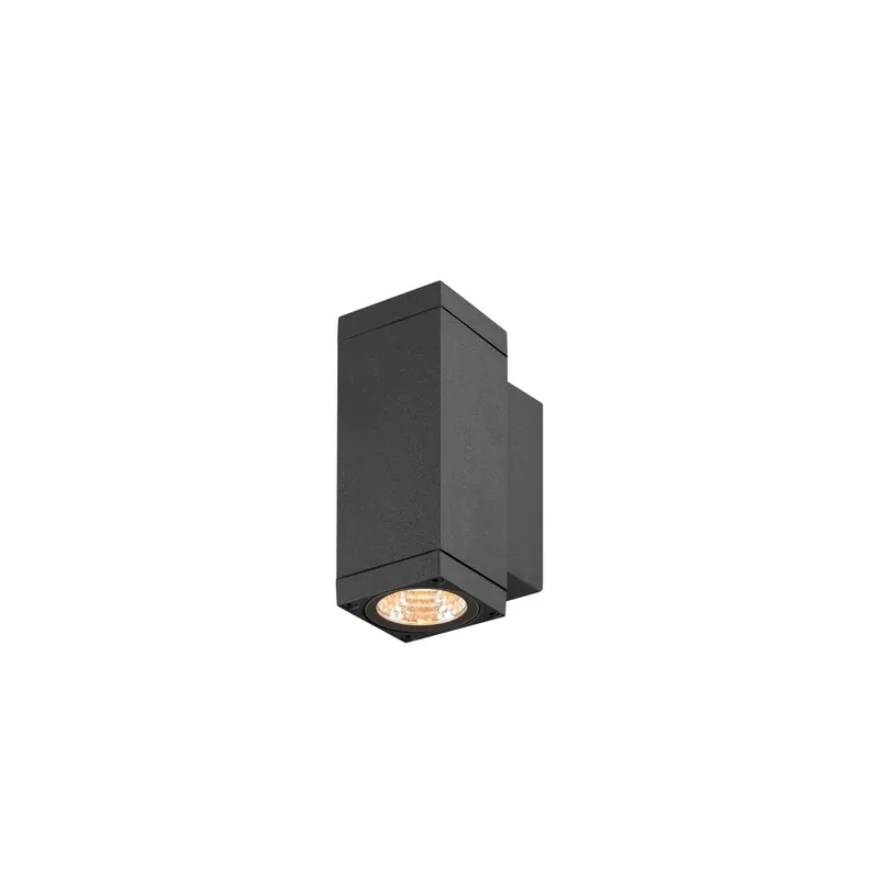 Compra Hoy SLV Theo Pro S Up/Down Luz De Pared Aluminium Antracita 12W 1400lm - 827 Luz Muy Cálida | Al Aire Libre - IP65